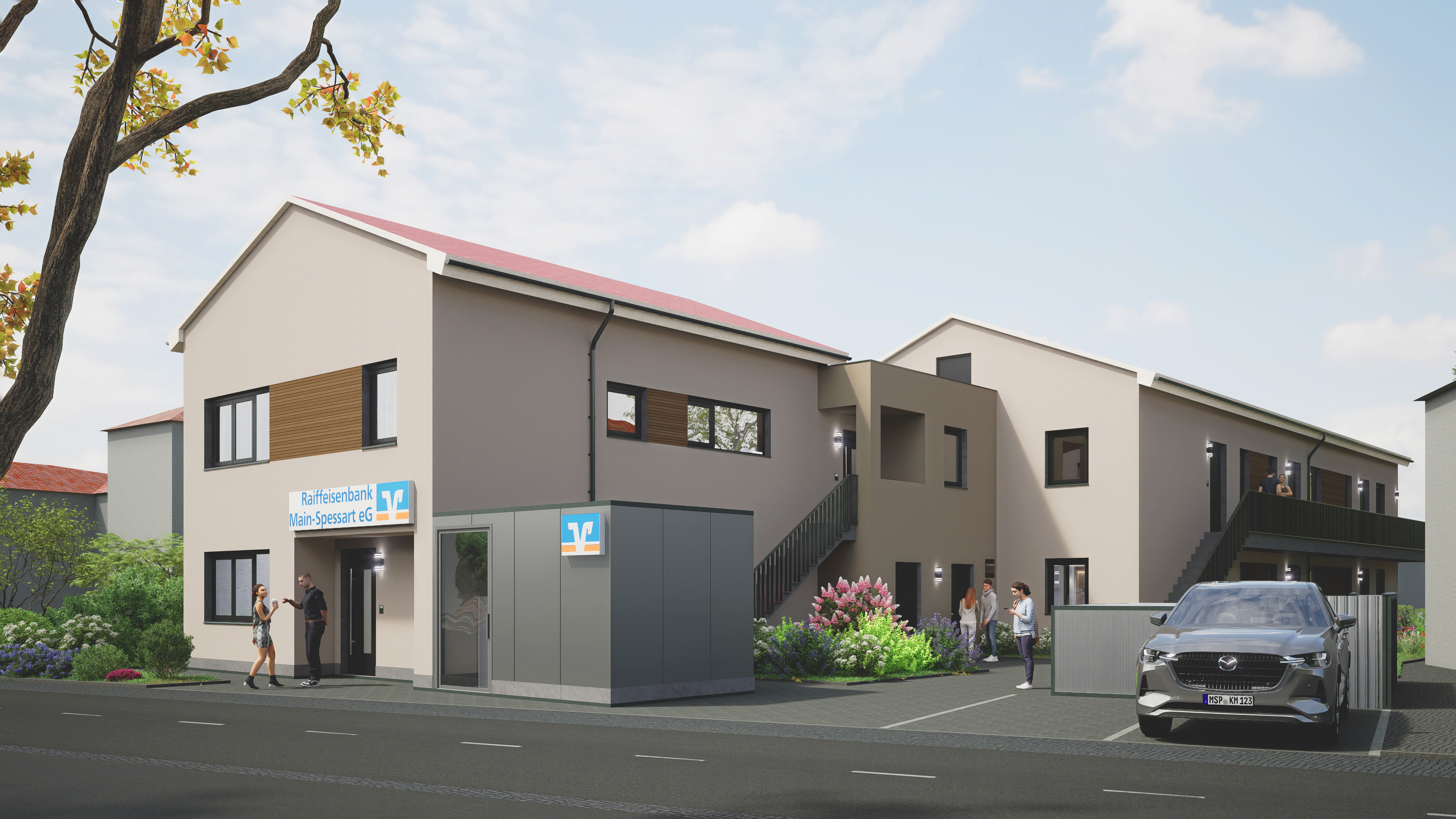 Neubau im Ortskern von Steinfeld